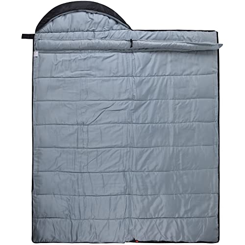 Bolsa de dormir Alpine Swiss 0°C (32°F) ligera impermeable con saco de compresión para adultos, camping y senderismo todo el año miniatura 5