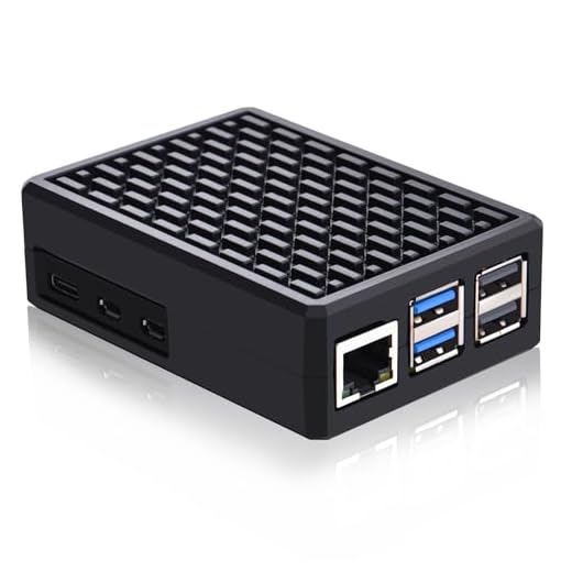 GeeekPi Custodia Armatura V5 per Raspberry Pi 5 con Raffreddamento Passivo, in Alluminio e Metallo con Adesivo Conduttivo Termico e Dissipatore