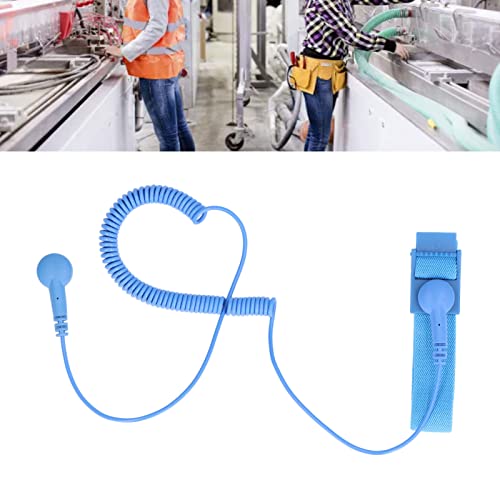 Pulseira à prova de estática, pulseira ESD, pulseira ESD, reutilizável, com fio de aterramento, cabo