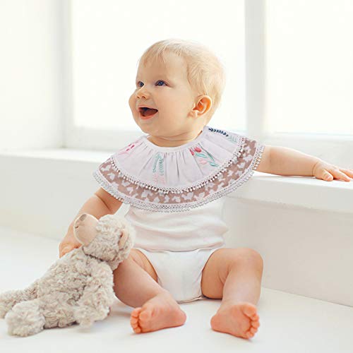EXCEART 2 Peças Babadores de Bebê de Algodão Recém-Nascidos Babadores à Prova D'água para Bebê Alim