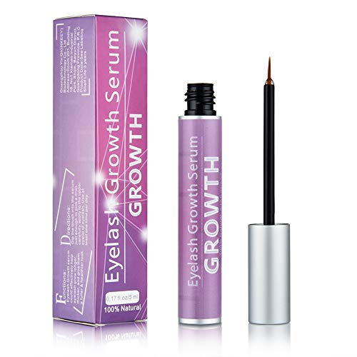 Eyelash Growth Serum, Lash Enhancers & Primers for Eyelash and Eyebrow, Rapid Growing Conditioner Treatment for Thicker, Stronger Lashes and Brow -5ml (Pink)