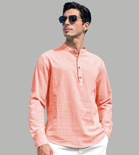 Image of Slim Fit Short Kurta for Men and Boys.(KRT BTN06, Navy Blue)