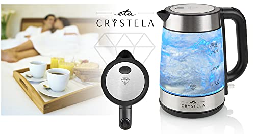 Glas Wasserkocher ETA Crystela mit LED Beleuchtung 2200 W 1,7 Liter