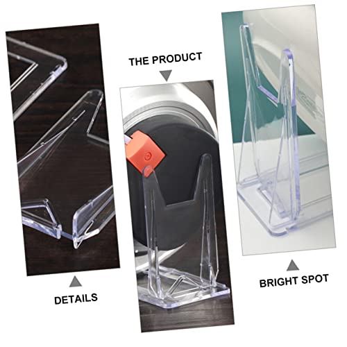 Veemoon 6 Pçs Rack De Bandeja Suporte De Exibição Transparente Suporte De Imagem Cavalete De Volta P
