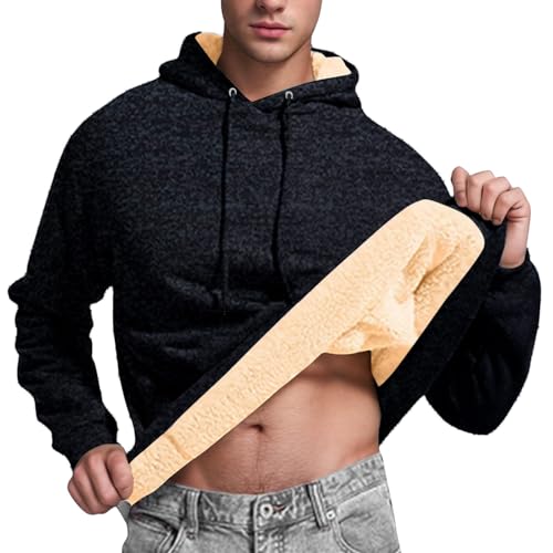 Sweat à capuche manches longues homme coupe droite ajustée