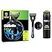 Produktbild Gillette Labs Rasierer Herren Nass, UEFA Champions League Special Edition  Inkl. 1 Gillette Nassrasierer, 1 Ersatzklinge, 1 Handstück mit Wandhalterung für Einfache Lagerung und Labs Rasiergel 198 ml