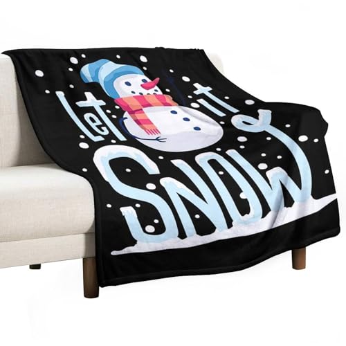 Couverture bonhomme de neige flanelle : finis les frissons sur le sofa