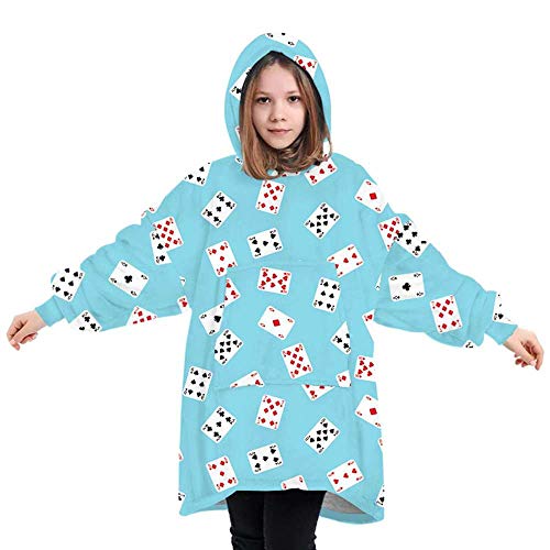 YG.QING Sweat à Capuche Sherpa Surdimensionné Couverture à Capuche Chaud, Doux, Confortable,des Gamins Unisexe-Plusieurs Couleurs Cadeau De Noël Cover