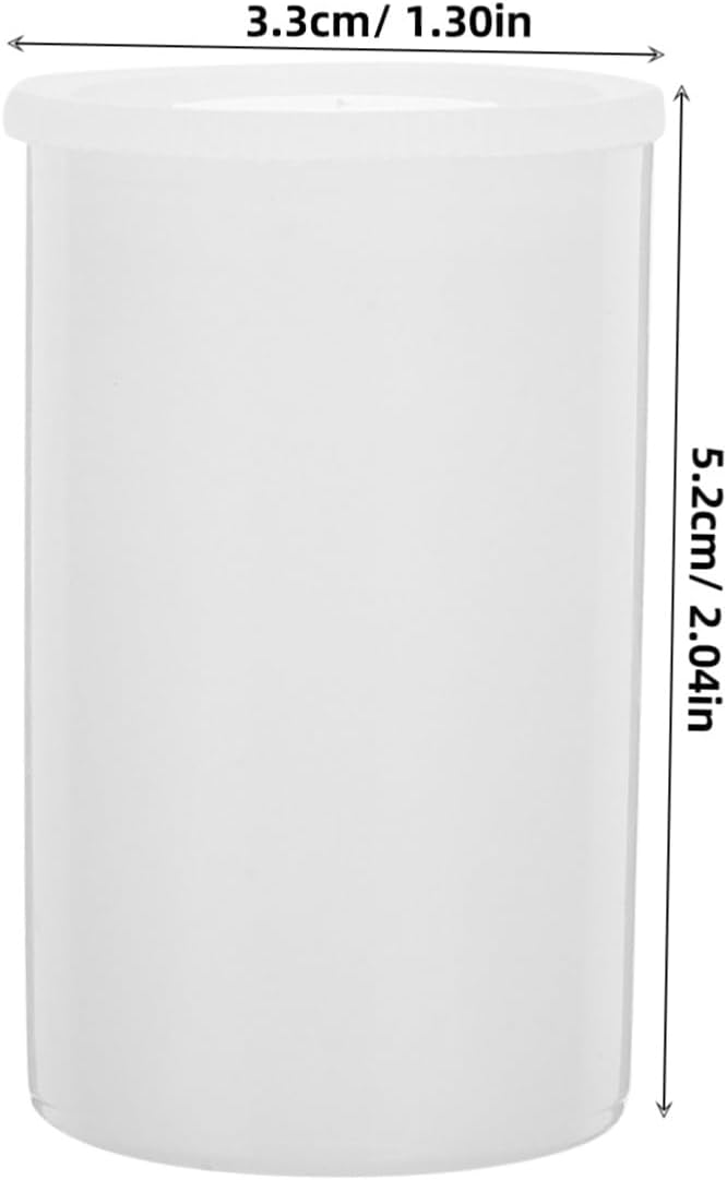 Cabilock 35pcs White Plastic Film Canisters with Caps for Camera Reels image 2