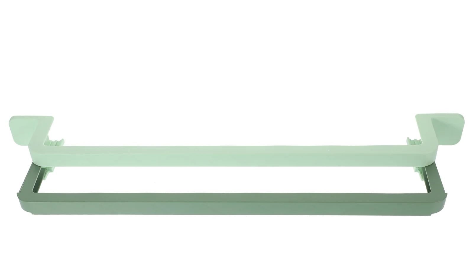 Set di scarpiere da parete, 2 pezzi, pieghevole, con porta asciugamani, salvaspazio, design elegante verde