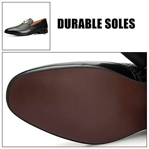 Image of JITAI Men's Fashion Loafers Wedding Shoes Loafers for Men Party Shoes