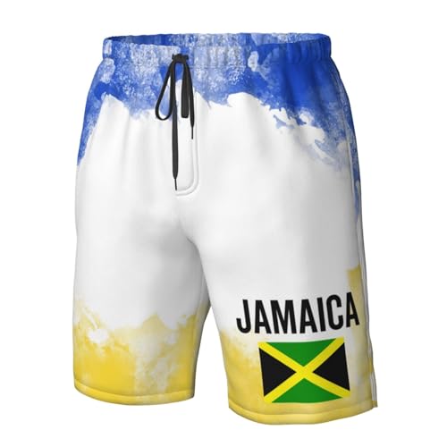 Jamaica Jamaican Flag Mens Swim Trunks Board Shorts Quick Dry Swim Shorts Summer Swimsuit Beach Shorts with Pockets4