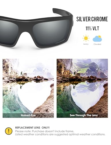 Image of BLAZERBUCK Polarized Replacement Lenses for Oakley Si Ballistic Det Cord OO9253 Sunglass