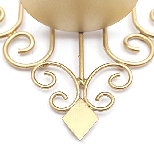 Fetcoi Gold Wall Sconces Candle Holders, Hanging Wall Mounted Candle Holder With Glass Shade For For Bedroom, Dining Room, Sconces Wall Decor Set Of 2 #TOP7