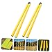 WHAMVOX 2 Pack Soccer Training Pole Agility Training Tool Football Agility Rods Men's Equipment Soccer Poles Yellow 1m Collapsible