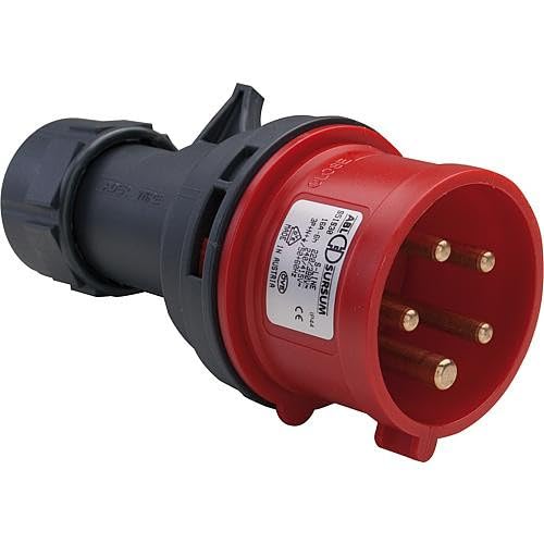 Stecker 5P/16A 400V/IP44/6h/rot ABL S51SL30