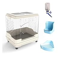 Amazon | Xpossible ペットケージ 大型 アクリル 飼育ケージ 天井扉