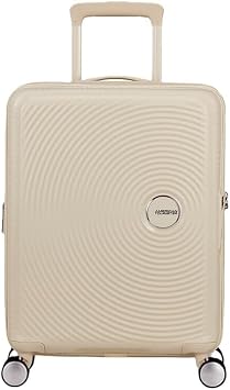 American Tourister Soundbox Spinner 55/20 TSA EXP Trolley Coconut Sand Cream