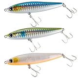 [青嵐ルアー] シーバス ルアー シンキングペンシル 85s 20g シンペン 青物 ヒラメ 飛距離 ST-46フック装備