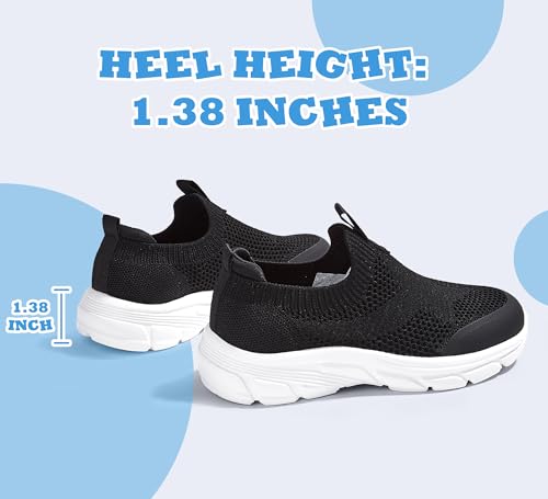 LUCKY STEP Boys Girls Slip On Sneakers Breathable Mesh Walking Shoes Lightweight Casual Running Athletic for Little Kids4