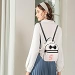 I IHAYNER Girls Bowknot Initial Backpack for Women Cute Mini Backpack for Girls Personalized Teen Girl gifts Trendy Stuff Black-S - Image 2