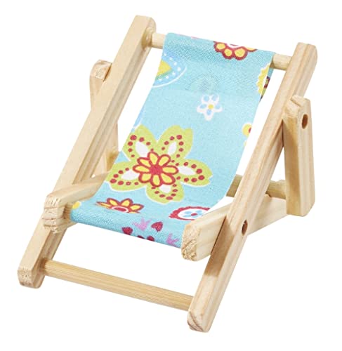 Preisvergleich Produktbild Deko-Liegestuhl Strandparty, 10 cm, blau