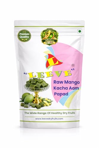 Image of Leeve Raw Mango Bar (Kachha Aam Papad) 400g | Tangy & Chatpata Mango Candy | Traditional Aam Papad | Summer Snack | Kids & Adults Favourite Sweet & Sour Treat