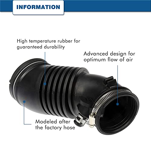 Air Intake Hose Fits for 2009 2010 2011 2012 2013 2014 2015 Honda Pilot V6 3.5L - Intake Filter Tube Replaces # 696-138 17228RN0A00 - Air Intake Duct Tube Boot
