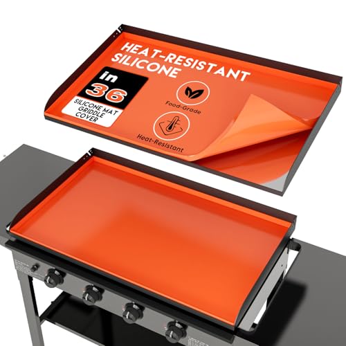 Alawooder Tapis de cuisson en silicone pour grille Blackstone de 91,4 cm – Housse de cuisson en silicone de qualité alimentaire pour barbecue Blackstone, 91,4 cm d'épaisseur – Accessoire de barbecue