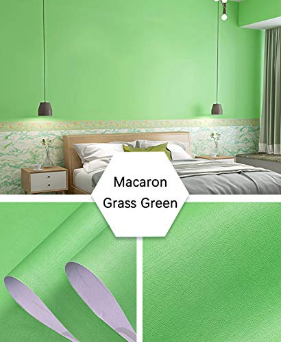 Autocollant meuble imperméable vinyle lavable vert macaron pour buffet et mur