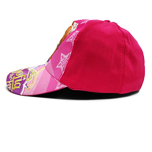 VRITRAZ Polyester Cartoon Character Printed Little Baseball Cap for Kids, Baby Girls & Boys 3-12 Years, (Color-Pink)