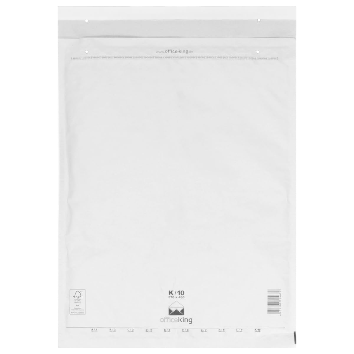 officeking 50 Luftpolsterversandumschläge K10 weiß 370 x 480 mm DIN A3+ Luftpolstertaschen Verpackung Polsterumschläge Briefumschläge gepolstert