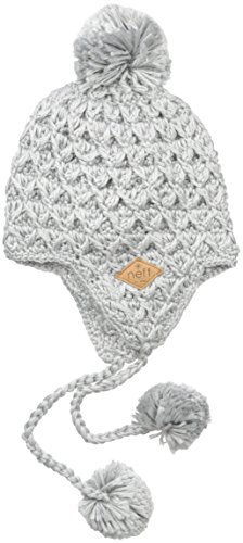 Neff Women's Amy Cable-Knit Earflap Beanie with Pom