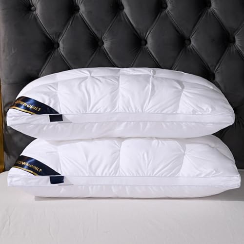 Almohada de fibra poliéster y plumón 20.5 cm cómoda miniatura 4