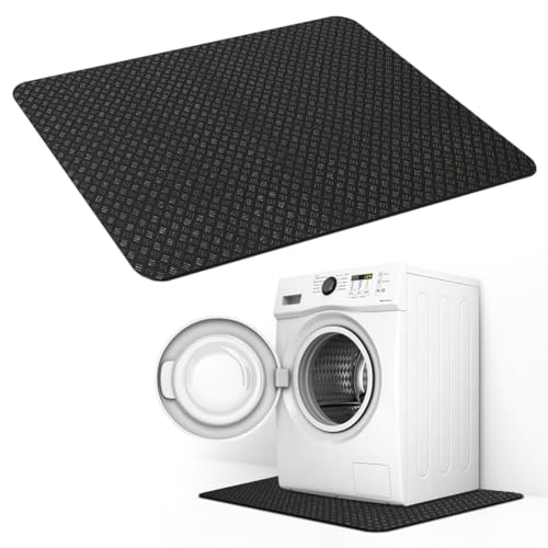 Tappetino antivibrazione, per lavatrice, 60 x 60 cm, antiscivolo su entrambi i lati, antivibrazione, impermeabile