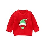 【ESTILO Y VERSATILIDAD】Decorado con estampados festivos creados mediante técnicas de tejido especializadas. Este jersey navidad niños unisex - aporta diversión y emoción a cualquier celebración navideña o evento durante las fiestas.