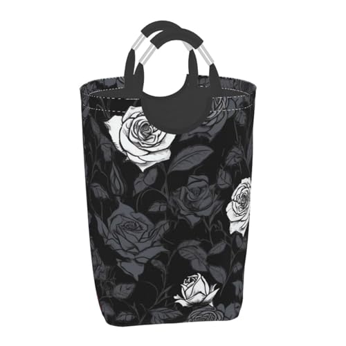 Panier à linge autonome rose pliable pour ranger les petits espaces - 7