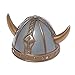 U.S. Toy Child Size Horned Silver Plastic Viking Helmet