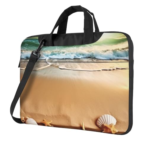 Sac pour ordinateur portable imprimé plage sacoche bandoulière