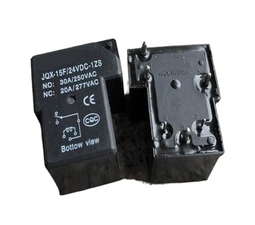 Relé JQX-15F 24VDC-1ZS de 6 pines y 30A para automatización industrial