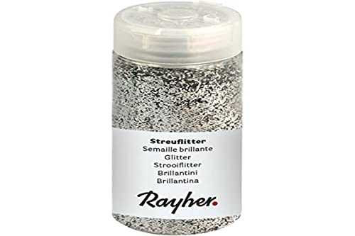 Rayher 3925822 Streuglitter Silber 110 g