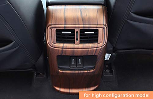 Kadore For Honda Crv Cr-V 2017 2018 2019 2020 2021 2022 Peach Wood Grain Style Car Rear Air Condition Vent Outlet Cover Trim 1Pc #TOP1