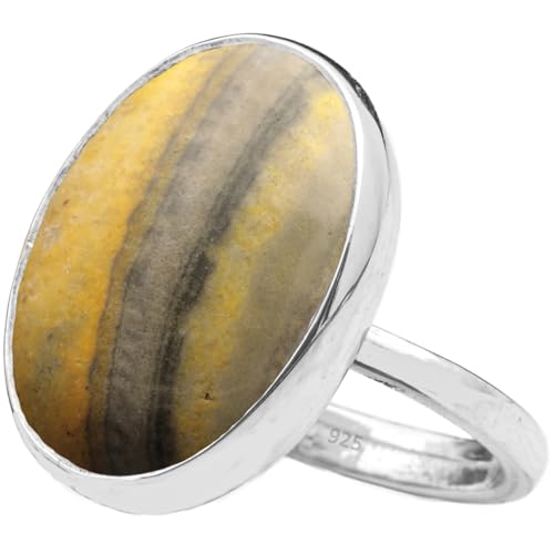 Natural amazonite ring in 925 silver