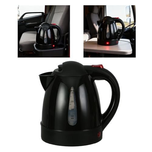 Tetera eléctrica portátil para auto 250W 1L 12V negra miniatura 1