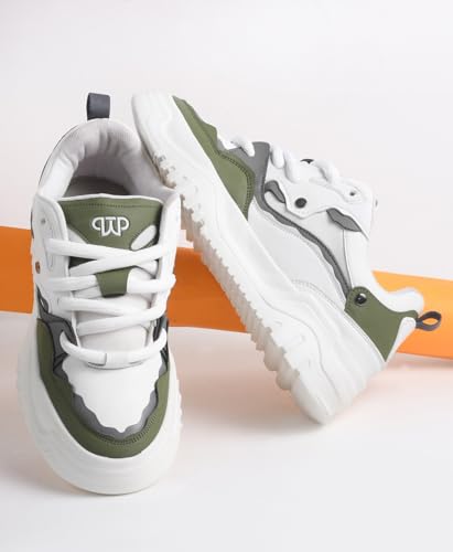 Image of The White Pole Trandy Casual Classy Comfortable Sneakers Shoes for Mens and Boys