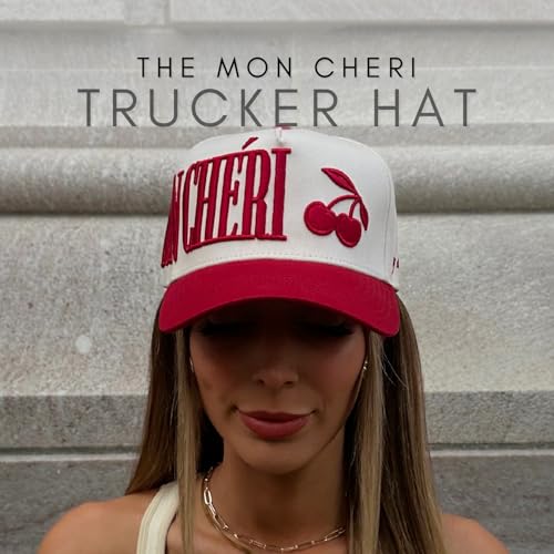 Image of Vintage Fashion Trucker Hat | Men & Women | Trendy Cute Retro Red Caps for Country & Western | Camo Fur Cotton | Snapback