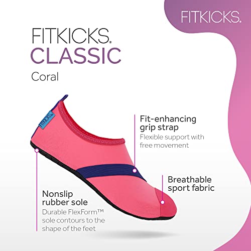 Image of FITKICKS Original Women's Foldable Active Lifestyle Minimalist Footwear Barefoot Yoga Sporty Water Shoes