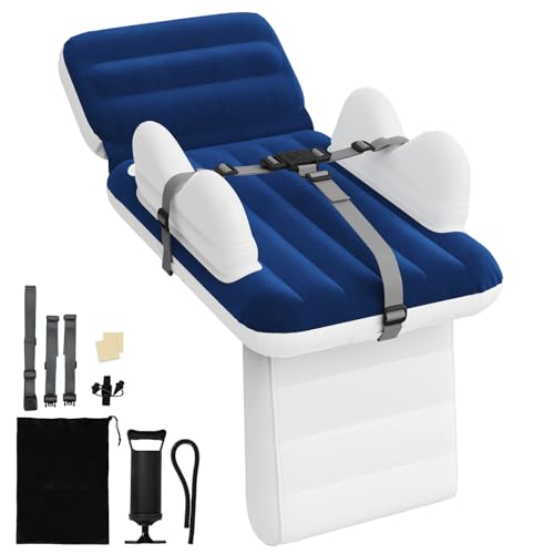 Abdtech Inflatable Toddler Airplane Bed:Airplane Seat Extender for Kids,3 mm Thickness Inflatable Baby Air Mattress with Cup Holder & Seat Belt, Plane Bed for Travel Essentials