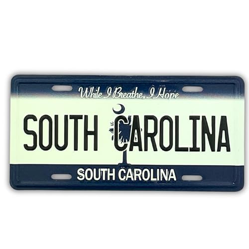 South Carolina License Plate Magnet, State Souvenir Travel Keepsake, 3.5 Inches