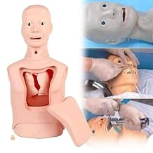 Multifunctional Intubation Gastric Tube Model, Training Manikin Advanced Nasogastric Tube & Trachea Care Model